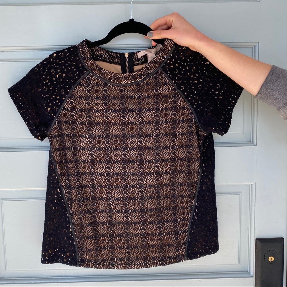 Black lace top